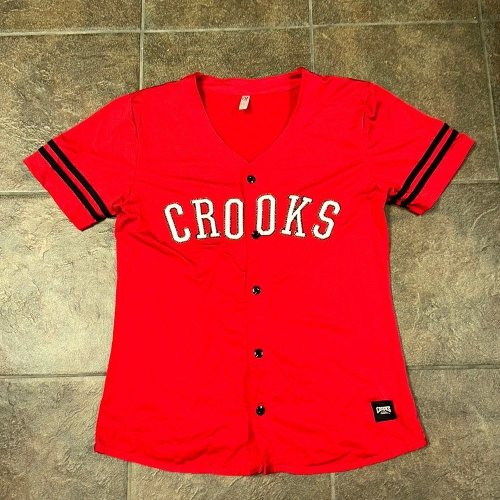 Crooks & Castles Short Sleeve Baseball Jersey